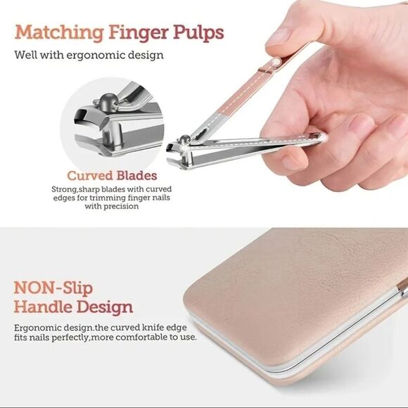 Travel size Nail and grooming kit case nail clippers - Picture 3 of 7